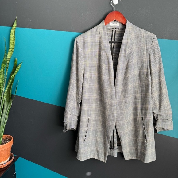 Babaton Gray Plaid Blazer size 14 - Picture 4 of 15